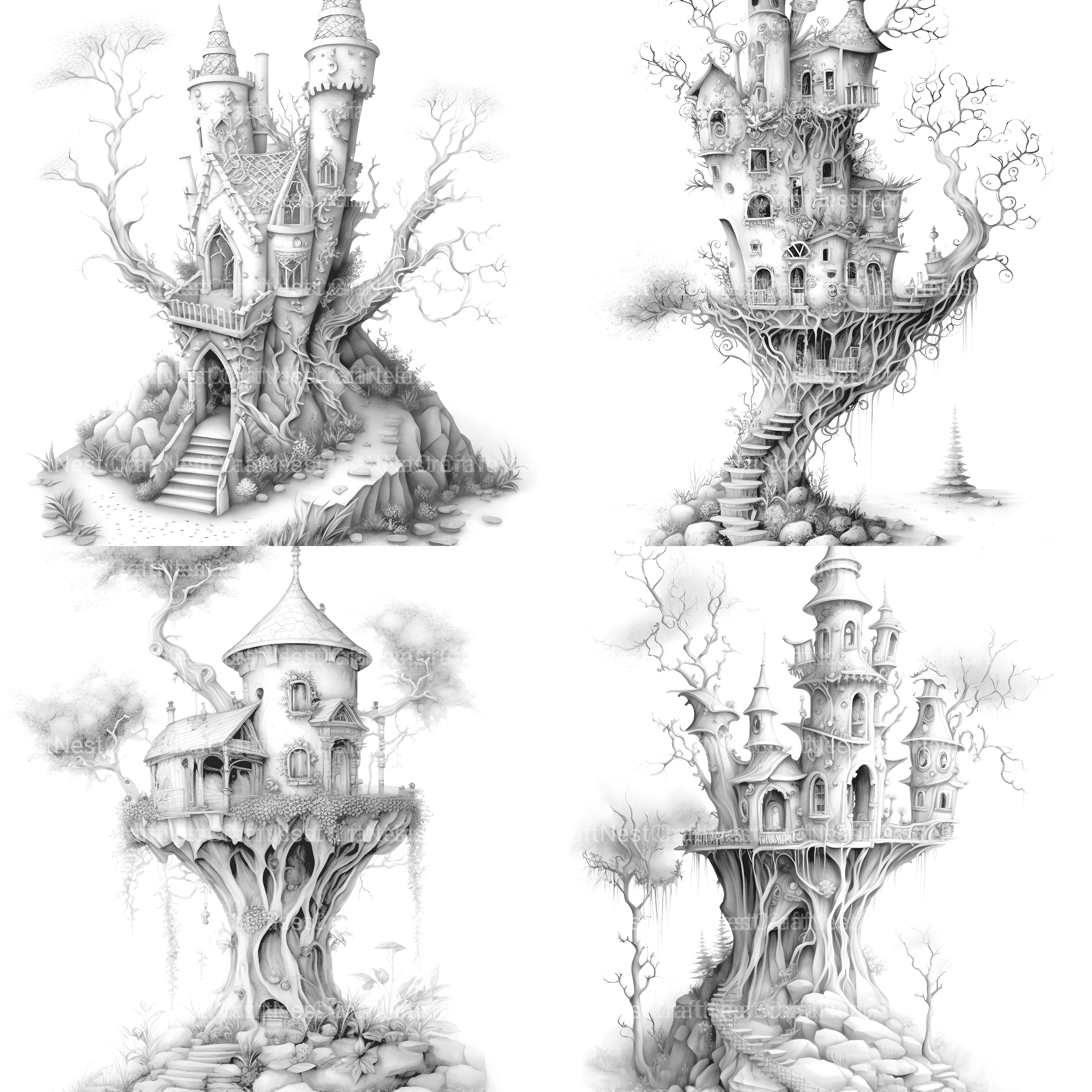 Fairy Fort Coloring Book - CraftNest - Digital Crafting and Art