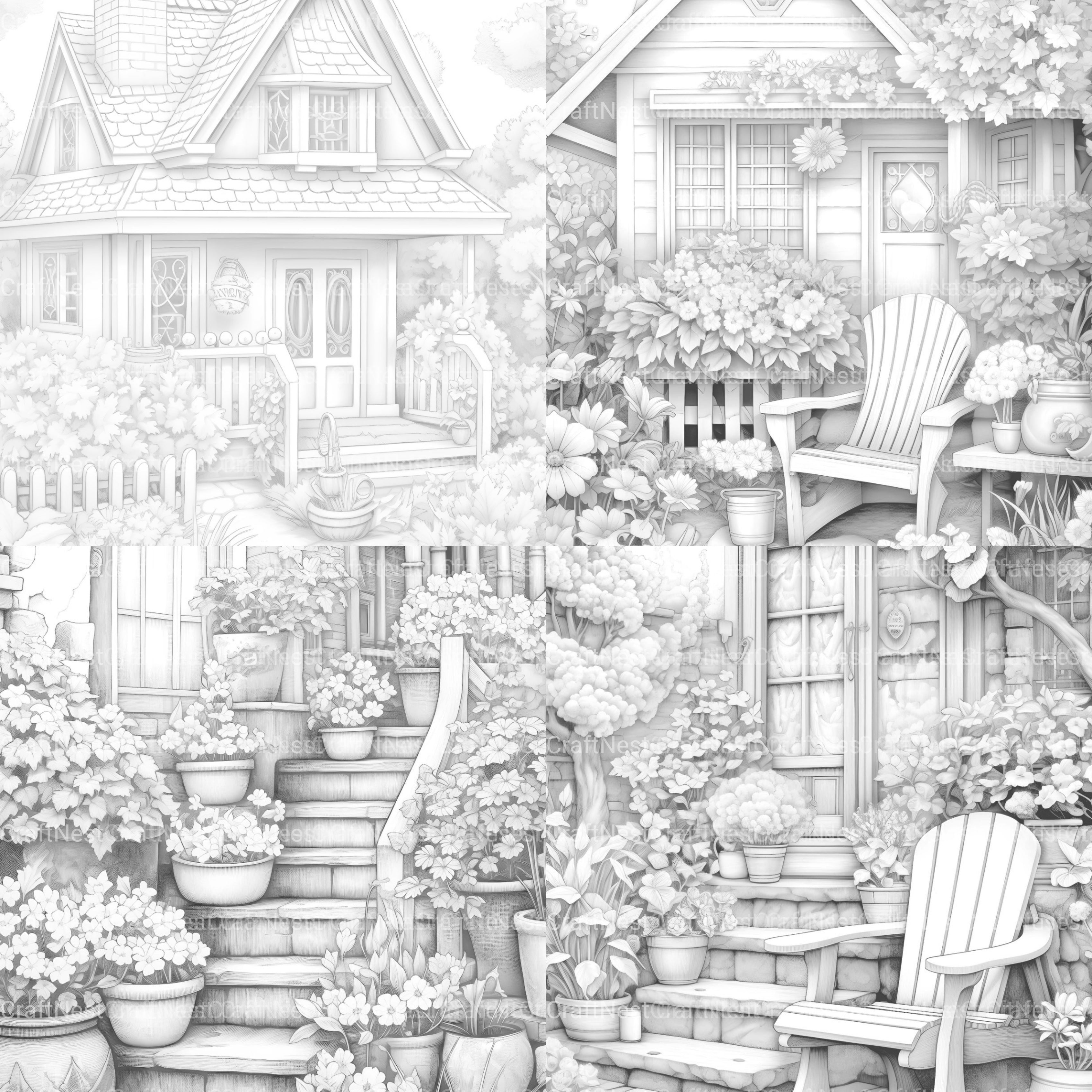 Spring Garden Coloring Book - CraftNest - Digital Crafting and Art