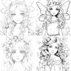 Forest Fairies Coloring Book - CraftNest - Digital Crafting and Art