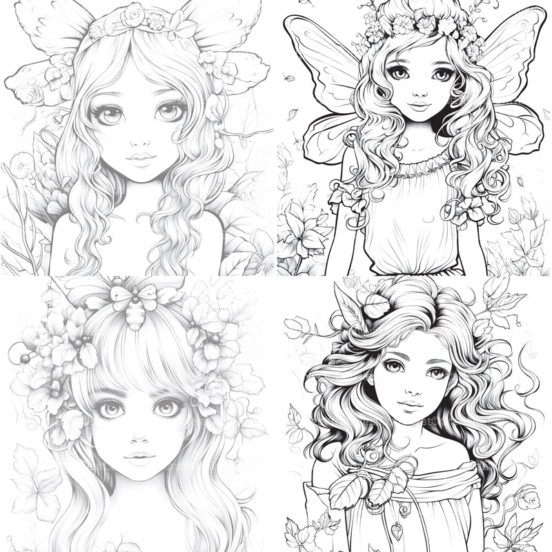 Forest Fairies Coloring Book - CraftNest - Digital Crafting and Art