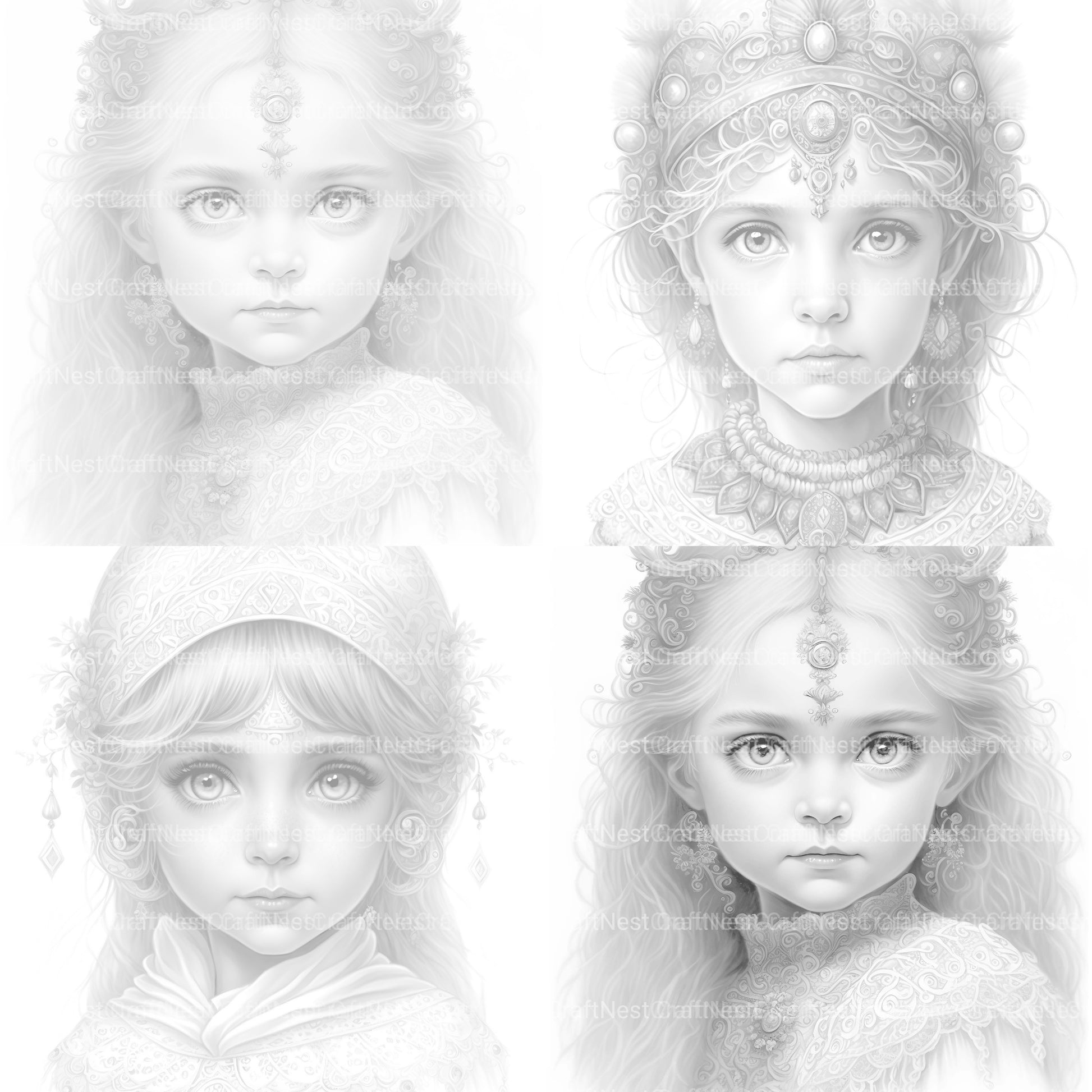 Aztec Girl Coloring Book - CraftNest - Digital Crafting and Art