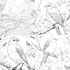 Springtime Garden Coloring Book - CraftNest - Digital Crafting and Art