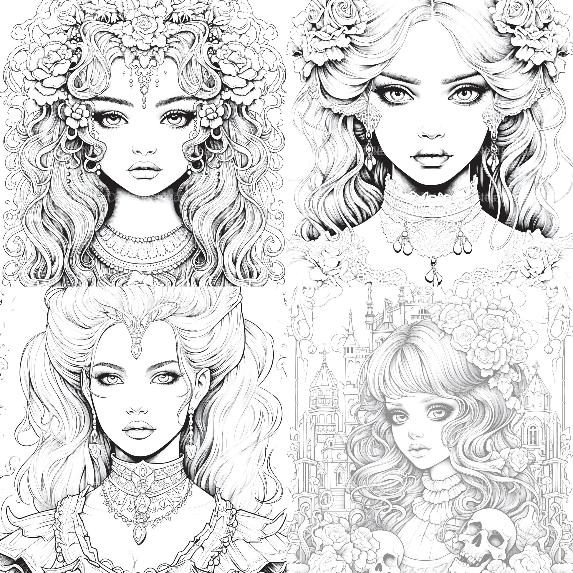 Little Princess Coloring Book - CraftNest - Digital Crafting and Art