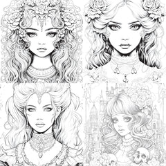 Little Princess Coloring Book - CraftNest - Digital Crafting and Art