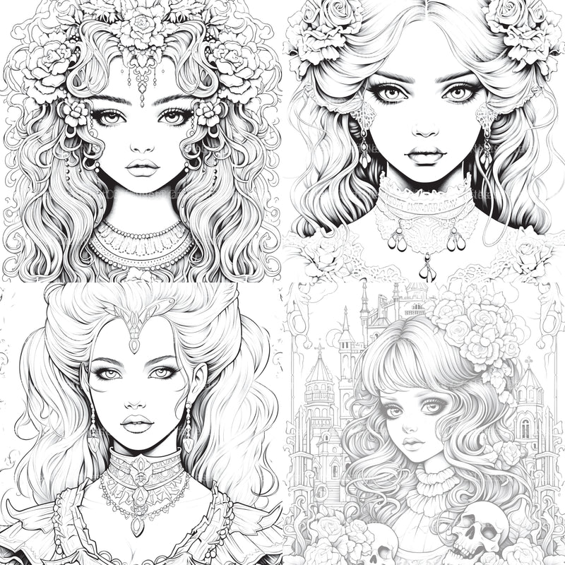 Little Princess Coloring Book - CraftNest - Digital Crafting and Art