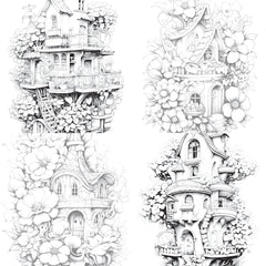Blooming House Coloring Book - CraftNest - Digital Crafting and Art