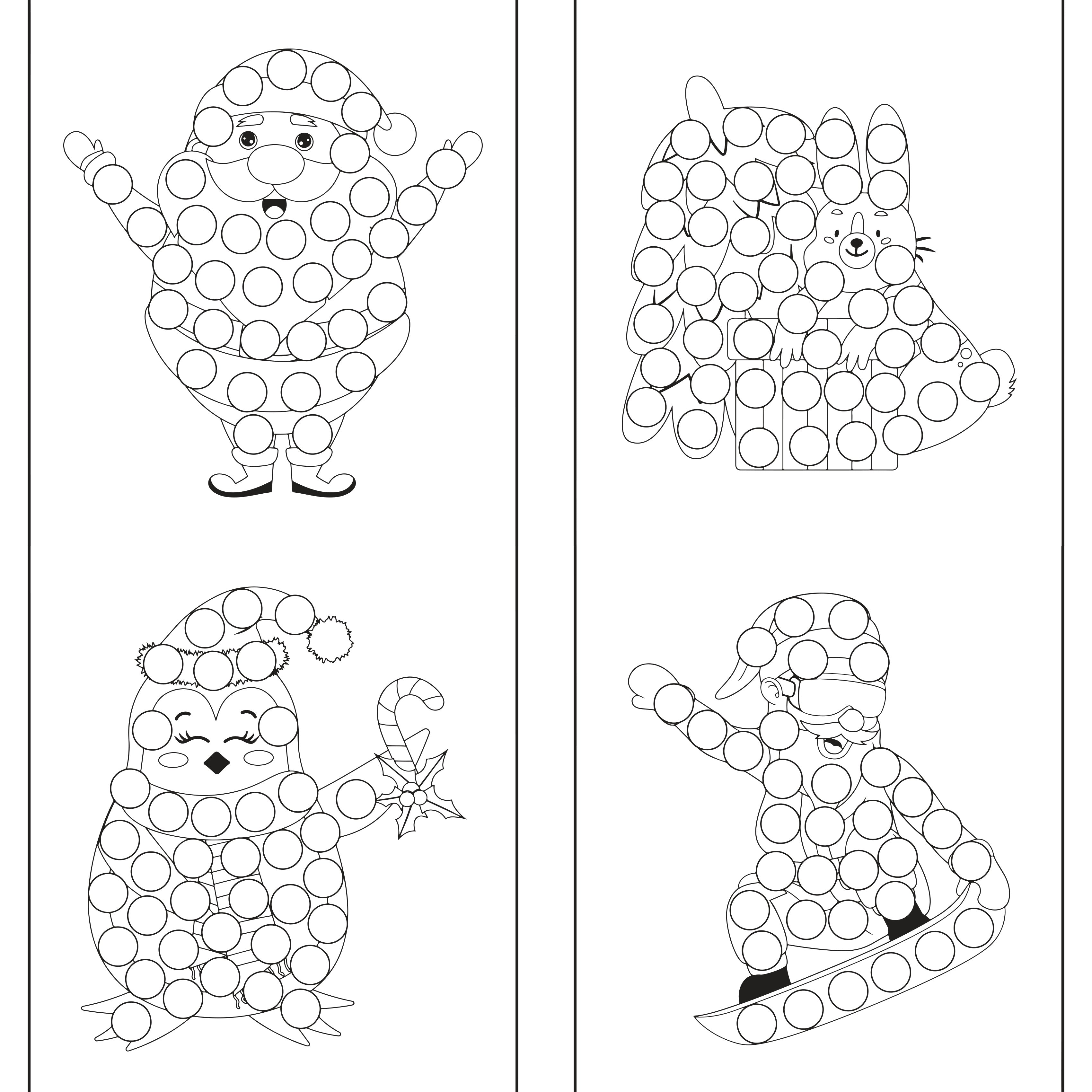 Kids Christmas Dot Marker Coloring Book 1