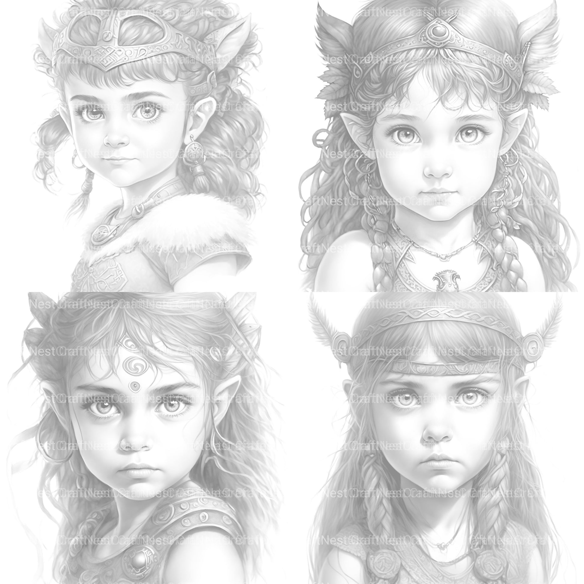 Bavarian Girl Coloring Book 2 - CraftNest - Digital Crafting and Art