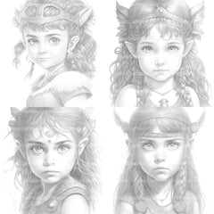 Bavarian Girl Coloring Book 2 - CraftNest - Digital Crafting and Art