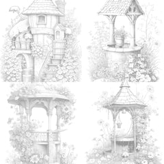 Wishing Well Coloring Book - CraftNest - Digital Crafting and Art