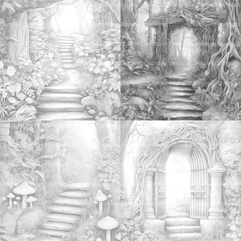 Forest Gate Coloring Book 2 - CraftNest - Digital Crafting and Art
