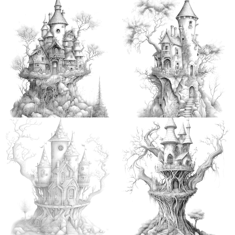 Fairy Fort Coloring Book - CraftNest - Digital Crafting and Art