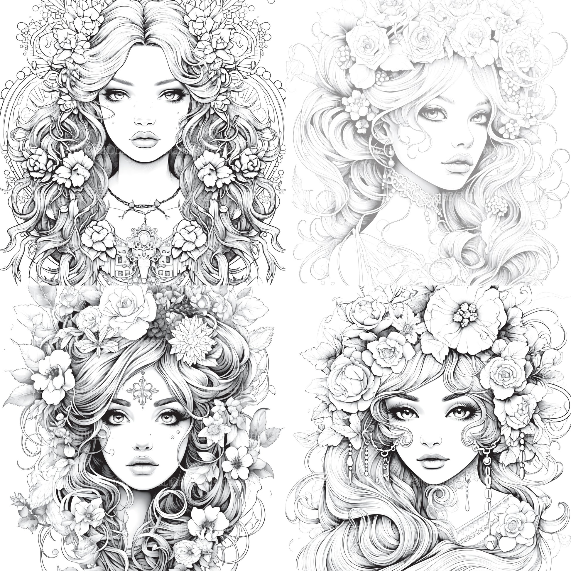 Little Princess Coloring Book - CraftNest - Digital Crafting and Art