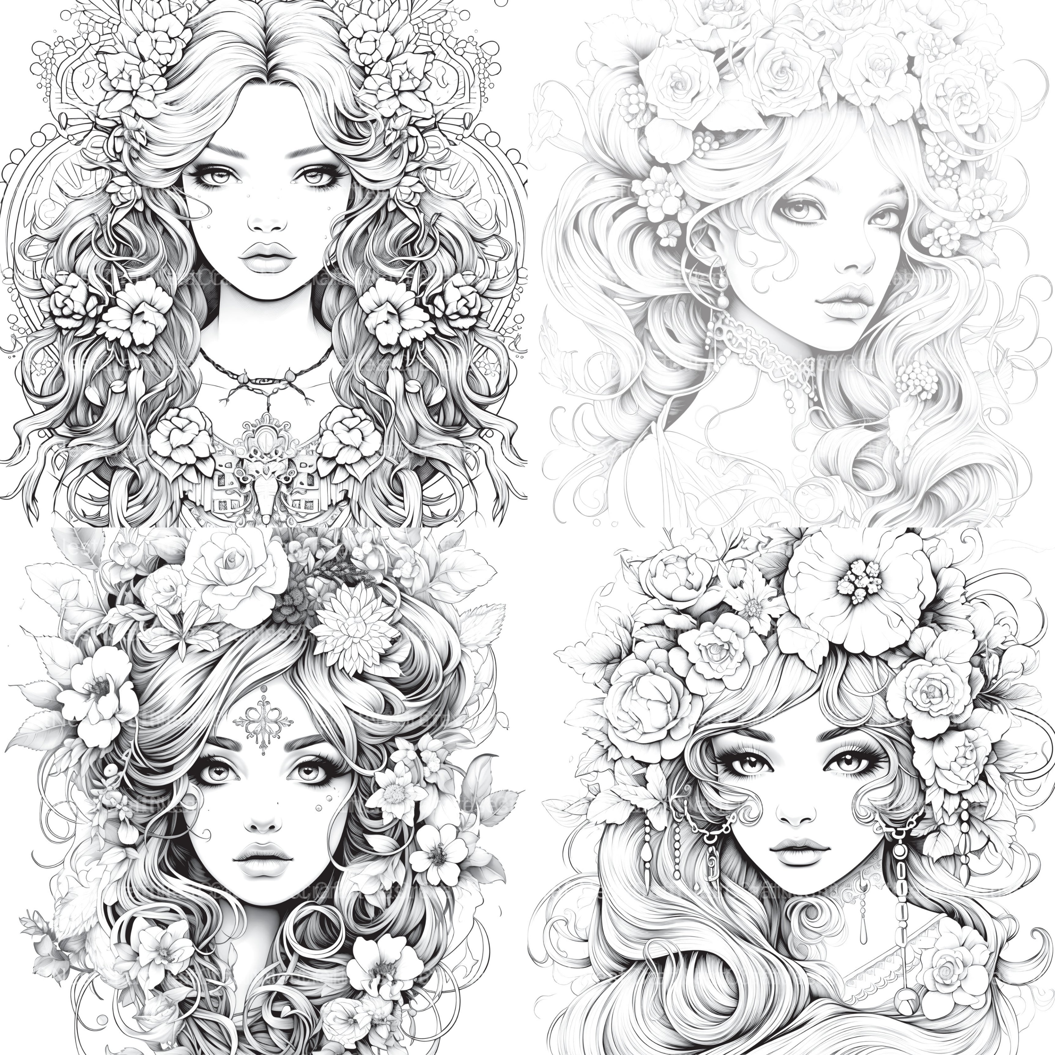 Little Princess Coloring Book - CraftNest - Digital Crafting and Art