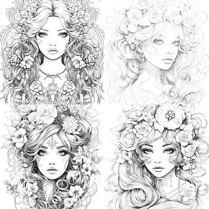 Little Princess Coloring Book - CraftNest - Digital Crafting and Art