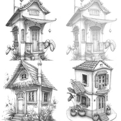 Chile Tiny House Coloring Book - CraftNest - Digital Crafting and Art