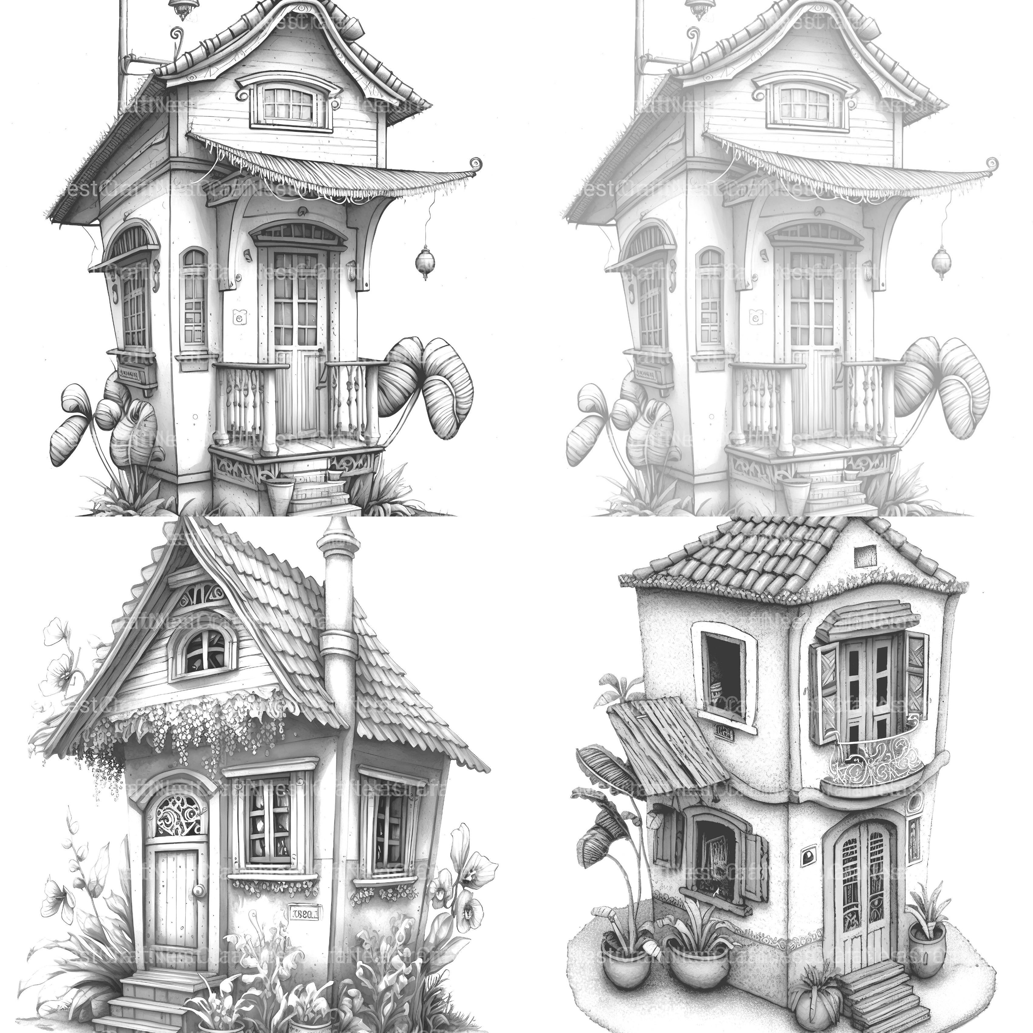 Chile Tiny House Coloring Book - CraftNest - Digital Crafting and Art