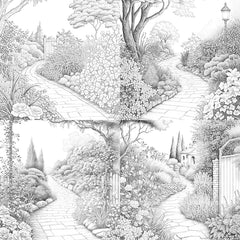 Garden Path Coloring Book - CraftNest - Digital Crafting and Art