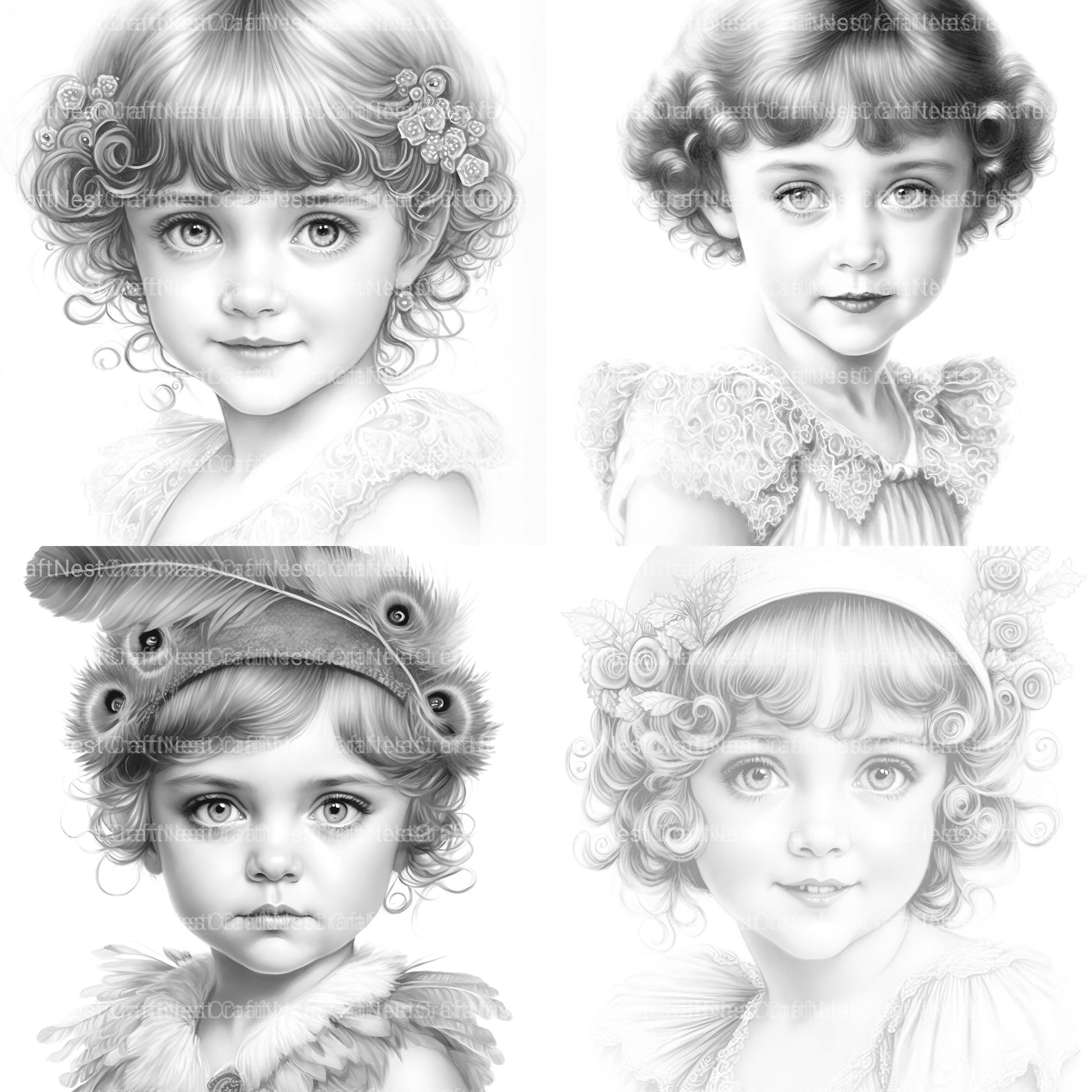 Cyborg Girl Coloring Book - CraftNest - Digital Crafting and Art