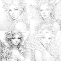 Beautiful Fairy Coloring Book - CraftNest - Digital Crafting and Art