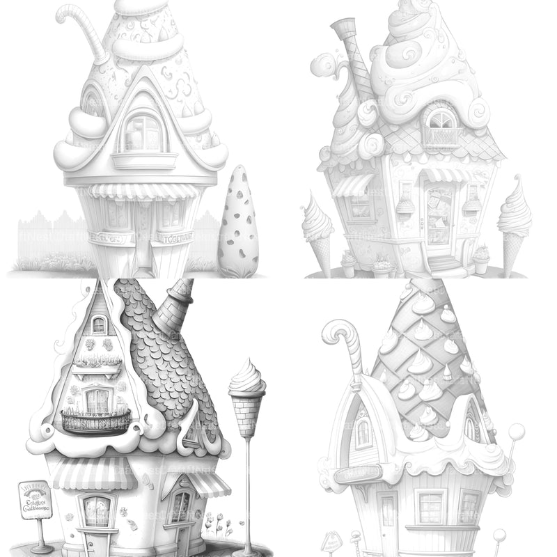 Ice Cream House Coloring Book - CraftNest - Digital Crafting and Art