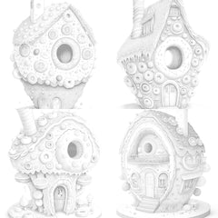 Donut House Coloring Book - CraftNest - Digital Crafting and Art