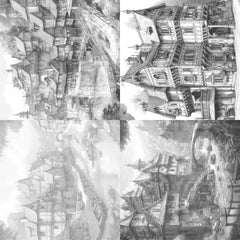 Medieval Village Coloring Book - CraftNest - Digital Crafting and Art