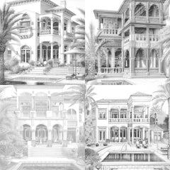 Arabian Villas Coloring Book - CraftNest - Digital Crafting and Art