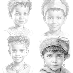 Cute Girl Coloring Book - CraftNest - Digital Crafting and Art