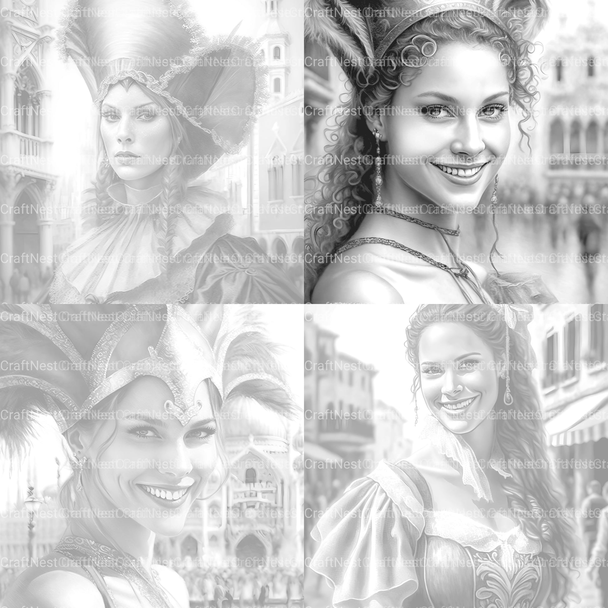 Victorian Woman Coloring Book - CraftNest - Digital Crafting and Art