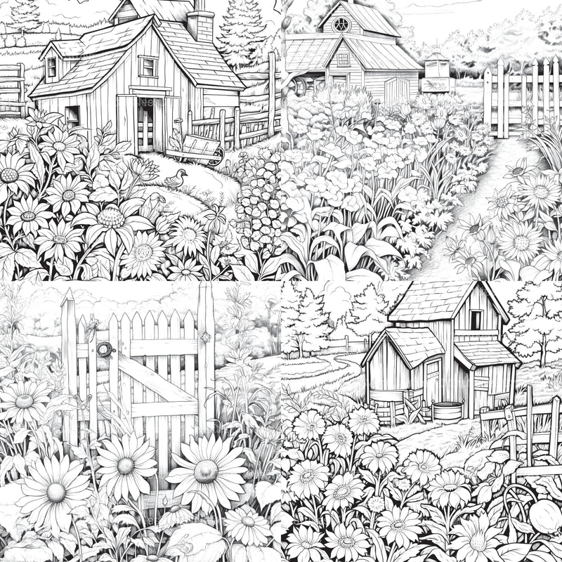 Farmers Garden Coloring Book 2 - CraftNest - Digital Crafting and Art