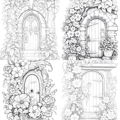 Blooming Door Coloring Book - CraftNest - Digital Crafting and Art