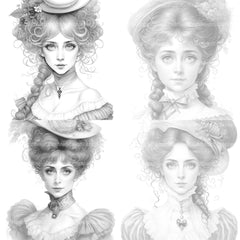 Viking Girl Coloring Book - CraftNest - Digital Crafting and Art