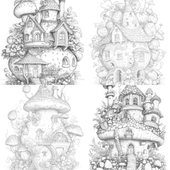 Strawberry Fairy House Coloring Book - CraftNest - Digital Crafting and Art