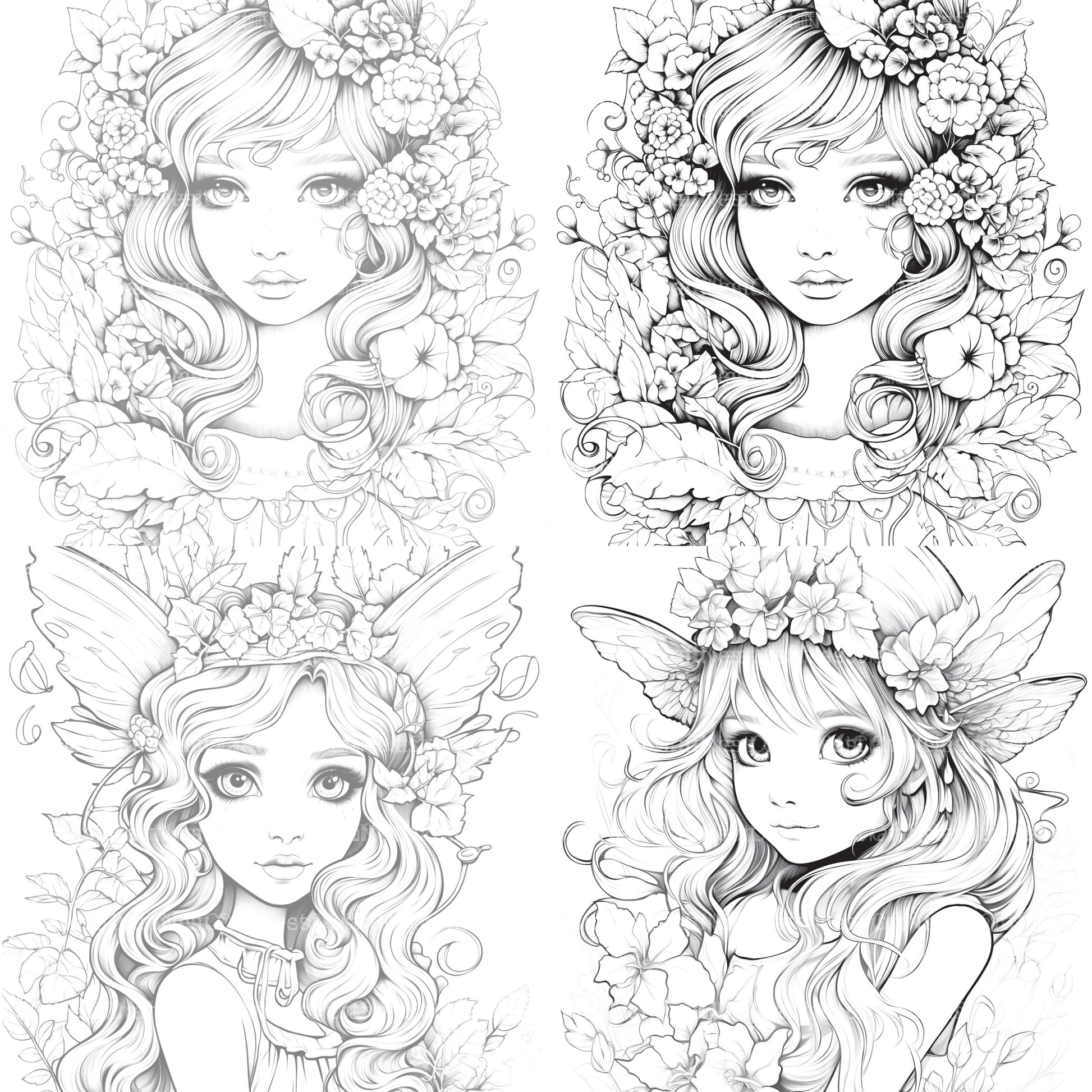 Forest Fairies Coloring Book - CraftNest - Digital Crafting and Art