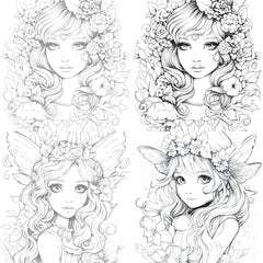 Forest Fairies Coloring Book - CraftNest - Digital Crafting and Art