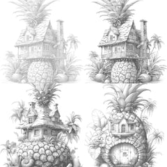 Fairy House Coloring Book - CraftNest - Digital Crafting and Art