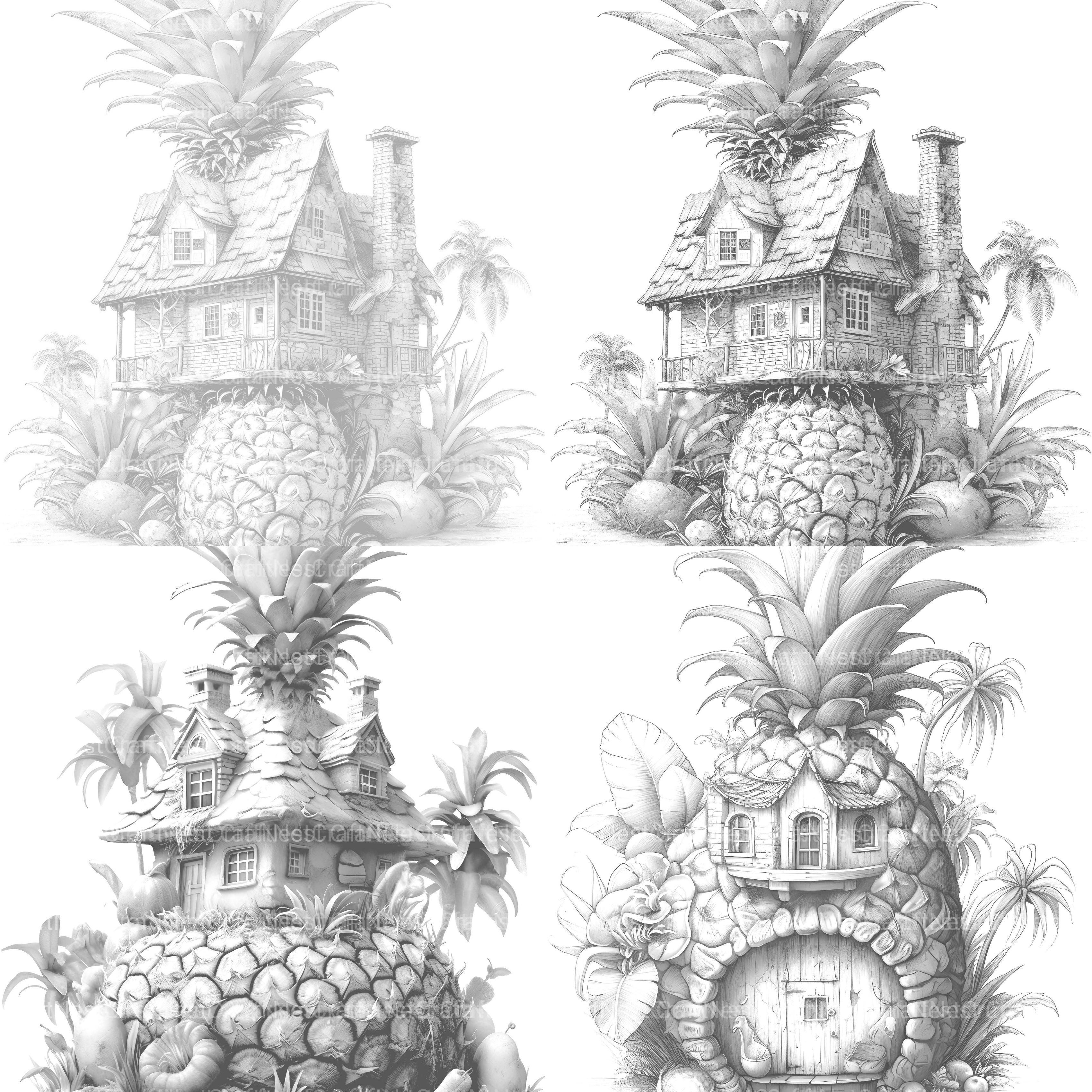 Fairy House Coloring Book - CraftNest - Digital Crafting and Art