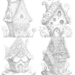 Gingerbread Fairy House Coloring Book - CraftNest - Digital Crafting and Art