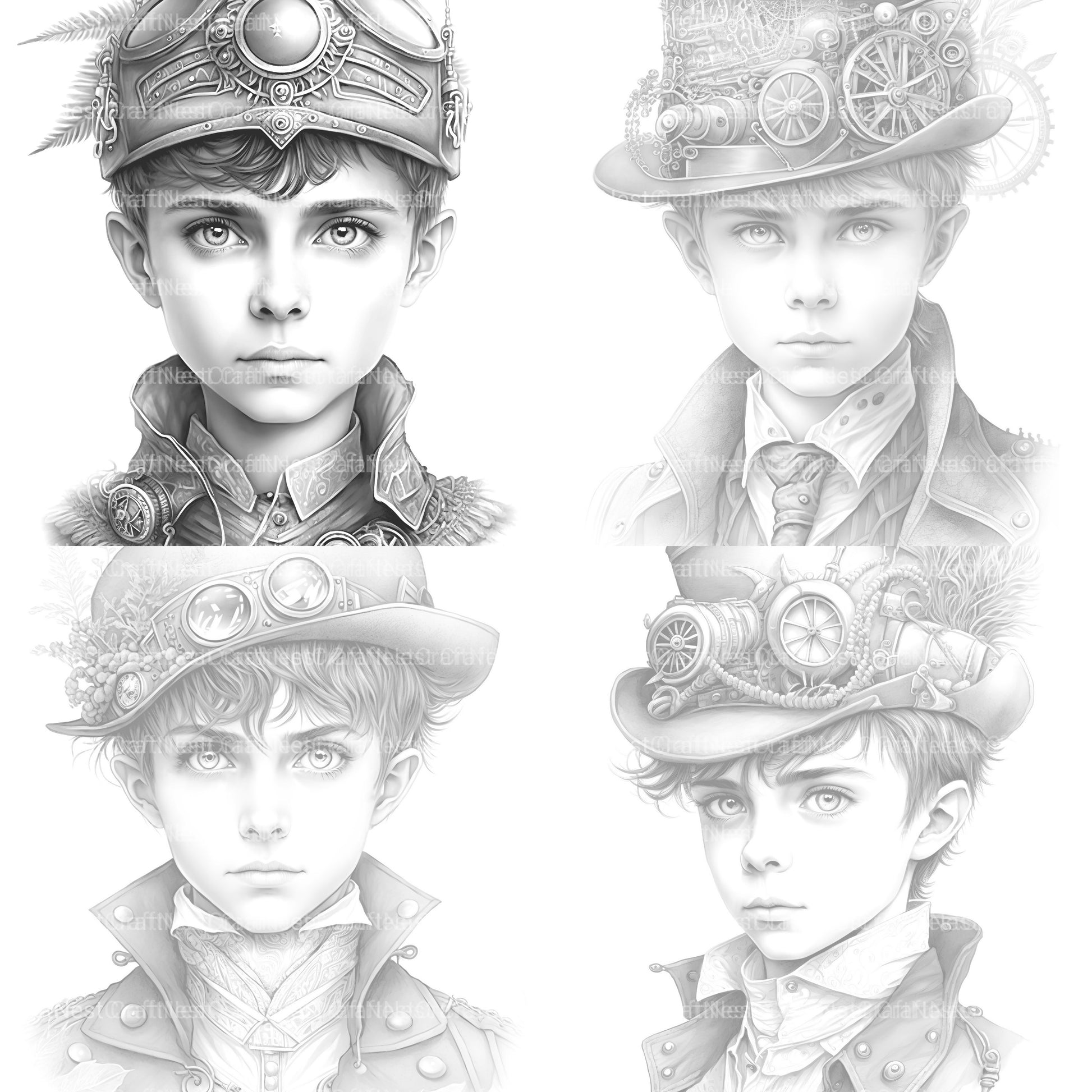 Young Woman Coloring Book - CraftNest - Digital Crafting and Art