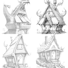 Viking Tiny House Coloring Book - CraftNest - Digital Crafting and Art