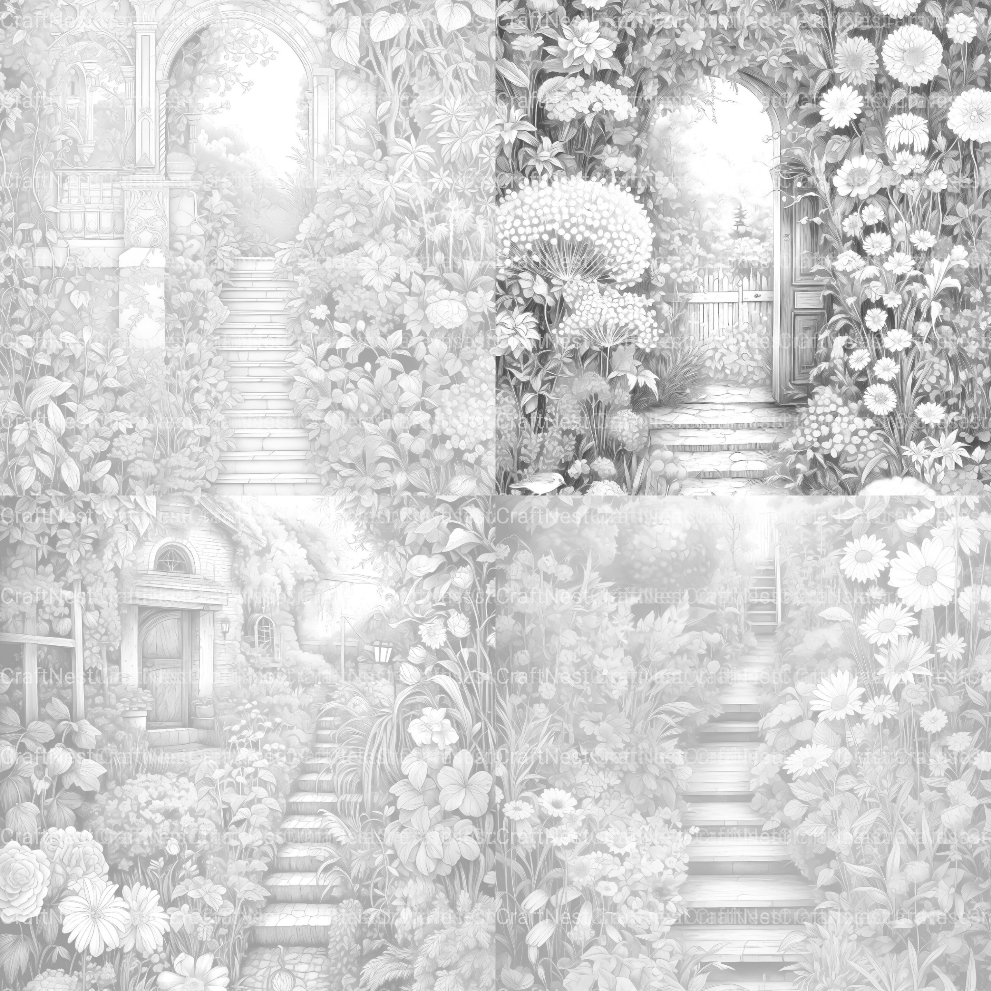 Secret Garden Coloring Book - CraftNest - Digital Crafting and Art