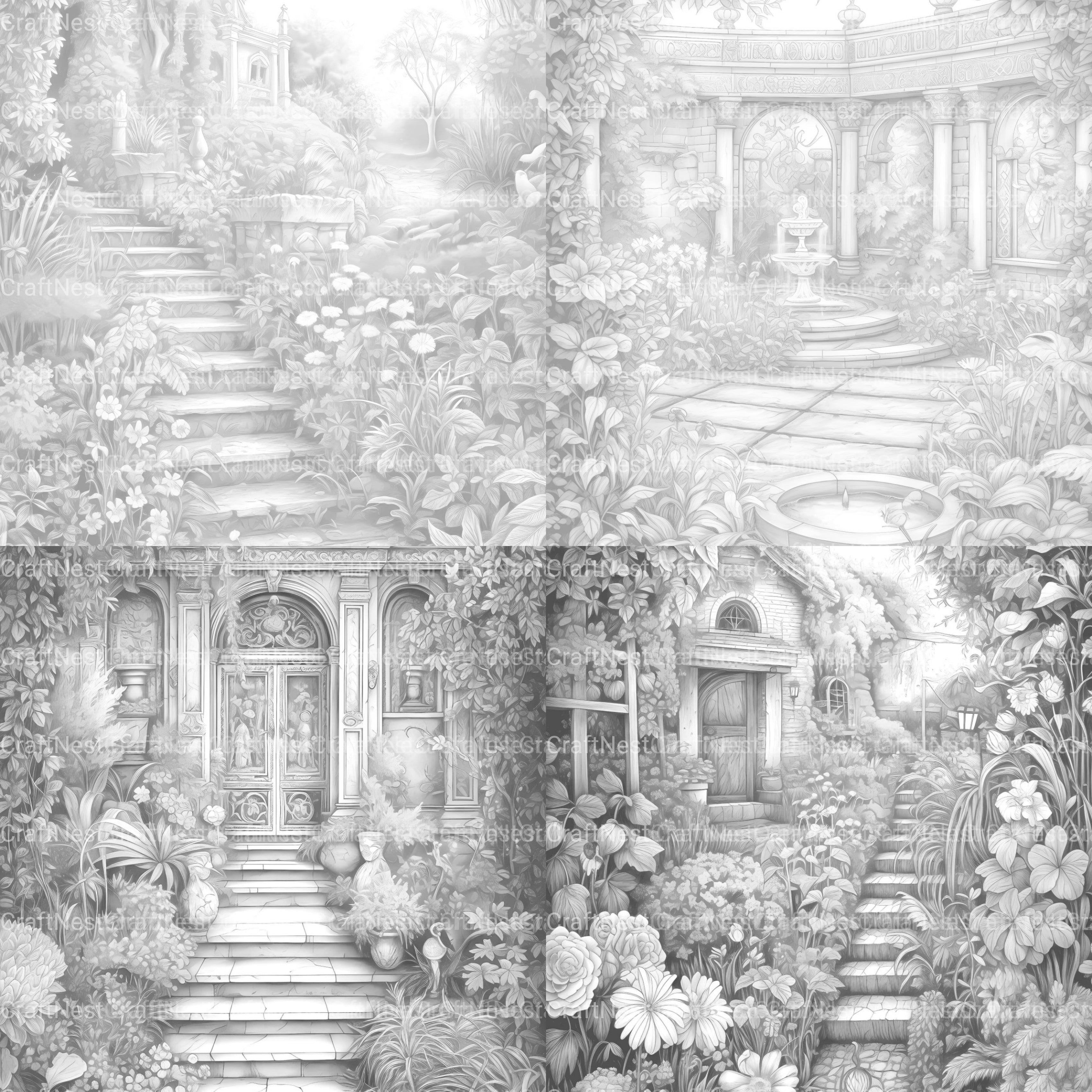 Secret Garden Coloring Book - CraftNest - Digital Crafting and Art