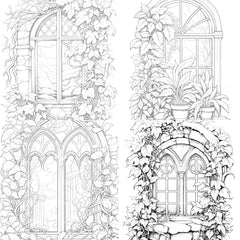 Blooming Window Coloring Book - CraftNest - Digital Crafting and Art