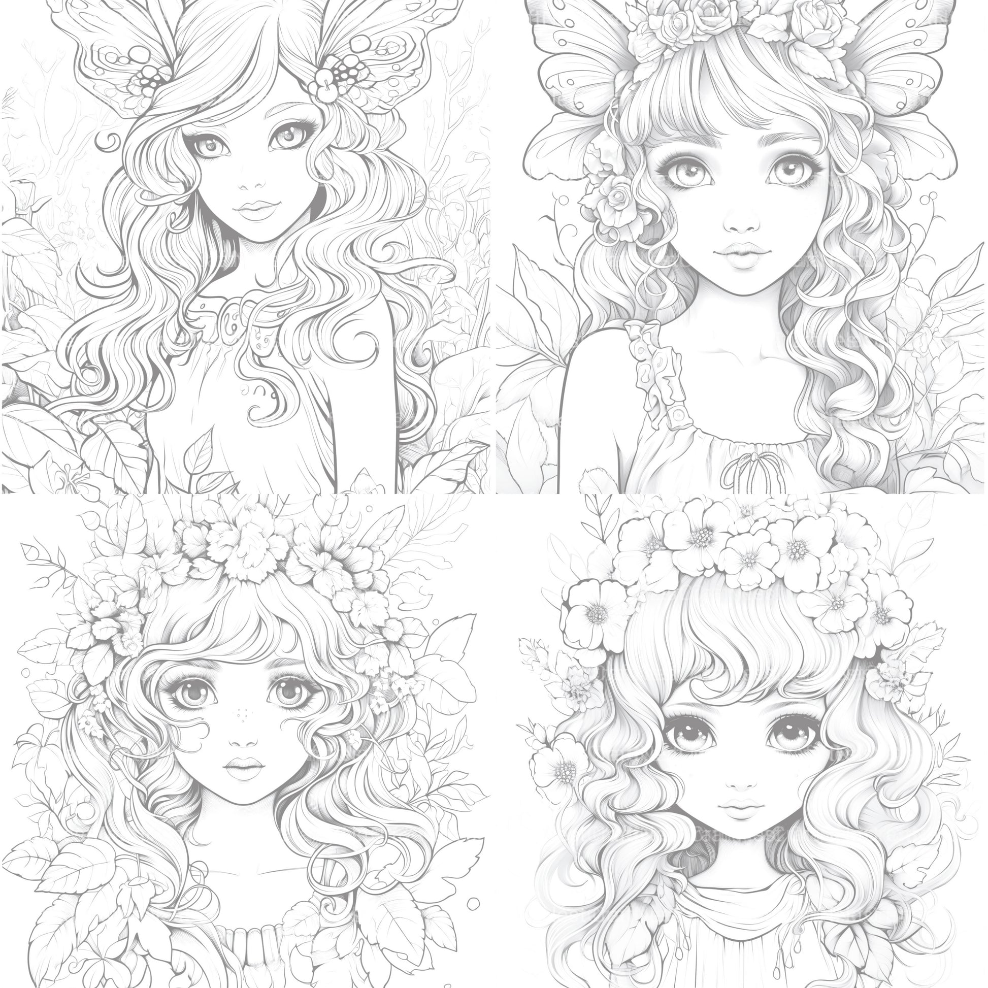 Forest Fairies Coloring Book - CraftNest - Digital Crafting and Art