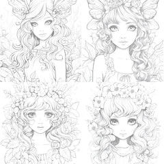 Forest Fairies Coloring Book - CraftNest - Digital Crafting and Art