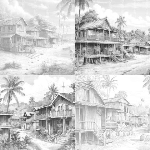 Hawaii Coloring Book - CraftNest - Digital Crafting and Art