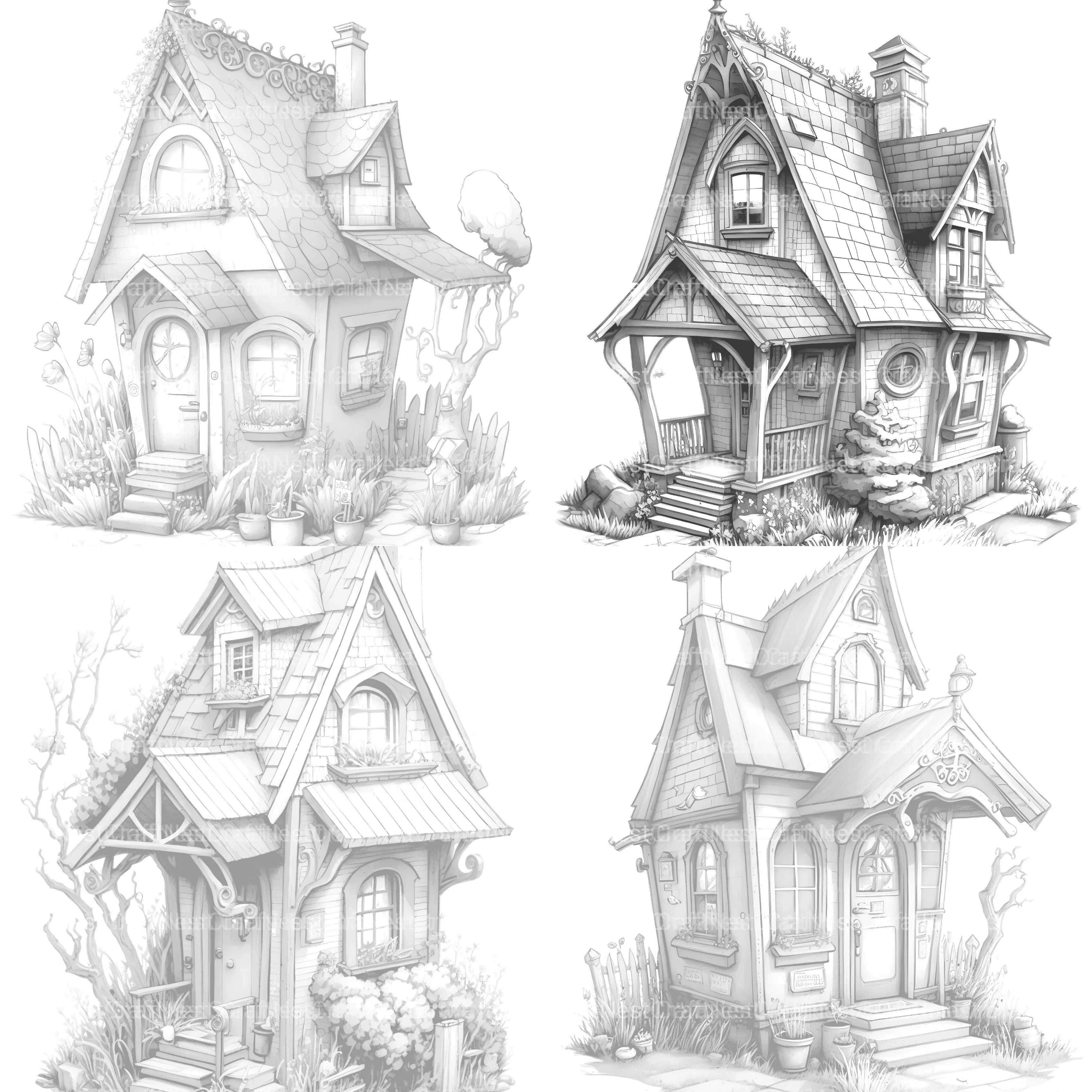 Ranch Tiny House Coloring Book - CraftNest - Digital Crafting and Art