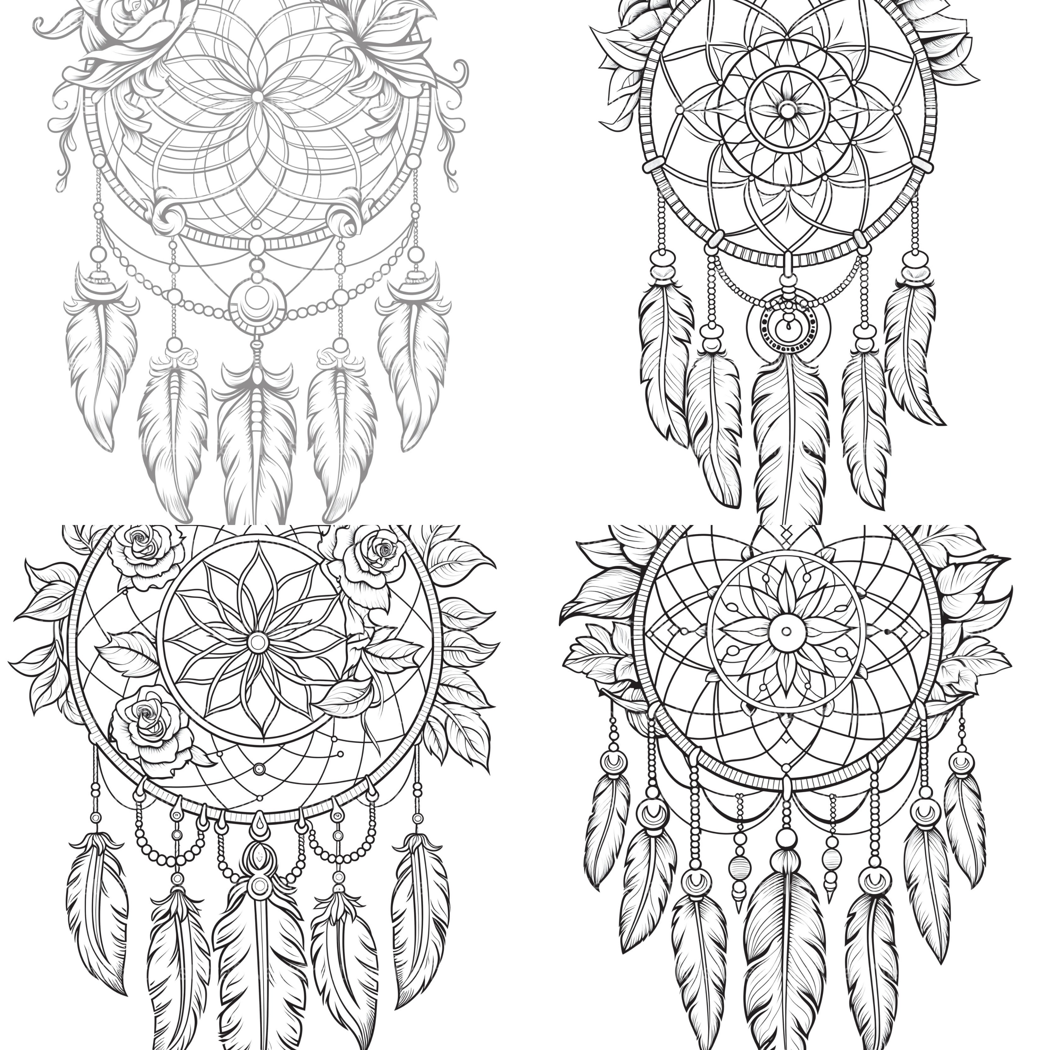 Dreamcatcher Coloring Book - CraftNest - Digital Crafting and Art