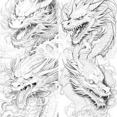 Dragon Coloring Book - CraftNest - Digital Crafting and Art